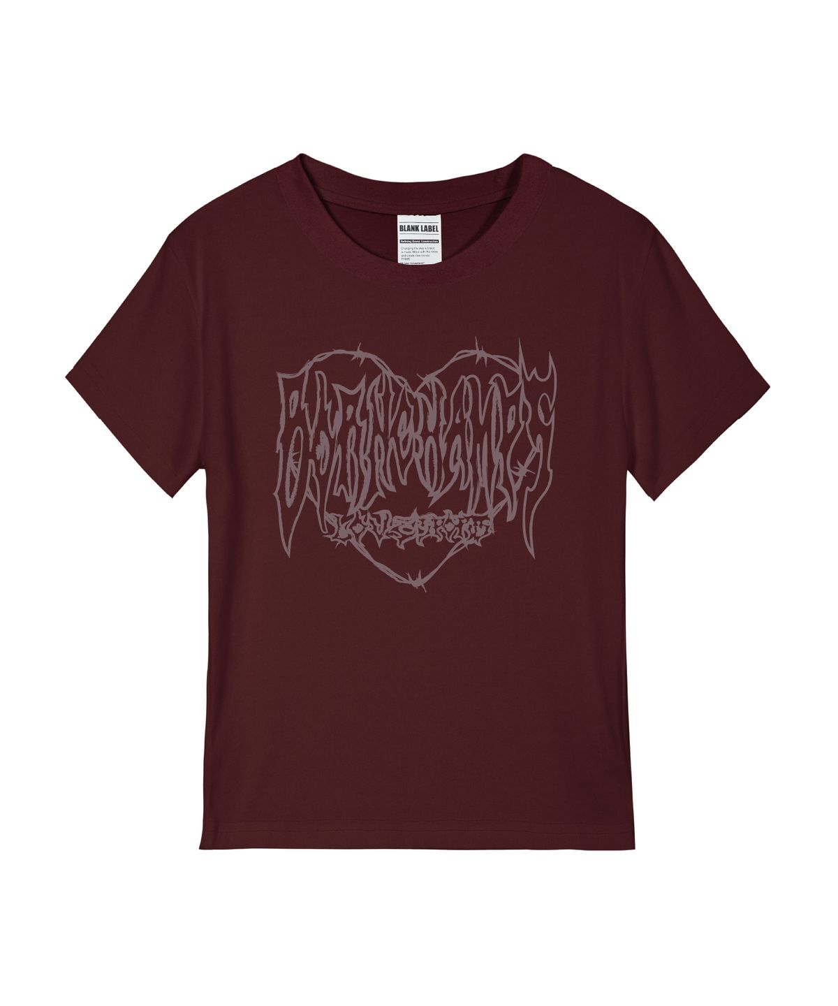 본챔스(BORN CHAMPS) [5 COLORS] THORNED HEARTS 여성 스탠다드 반팔티셔츠