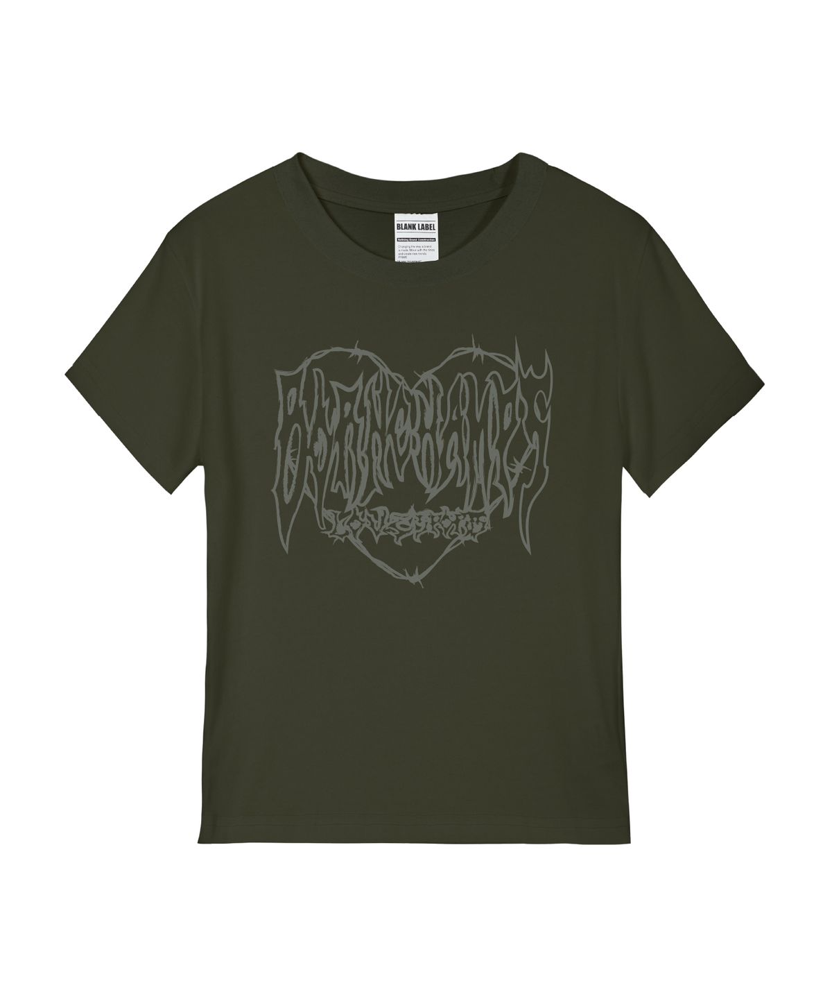 본챔스(BORN CHAMPS) [5 COLORS] THORNED HEARTS 여성 스탠다드 반팔티셔츠