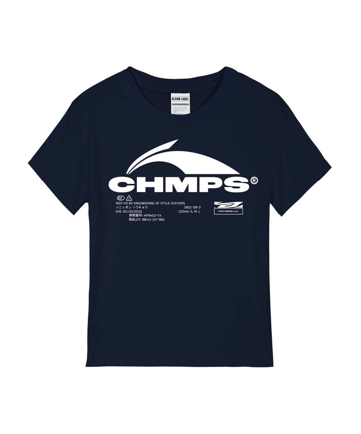 본챔스(BORN CHAMPS) [5 COLORS] CHMPS EVOLVE 여성 스탠다드 반팔티셔츠