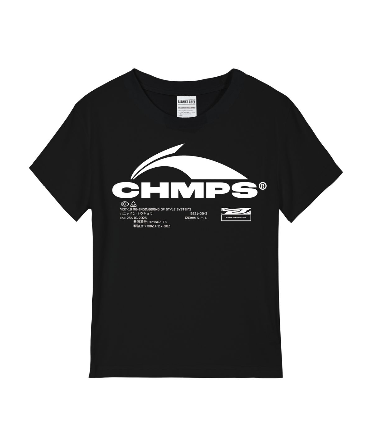 본챔스(BORN CHAMPS) [5 COLORS] CHMPS EVOLVE 여성 스탠다드 반팔티셔츠