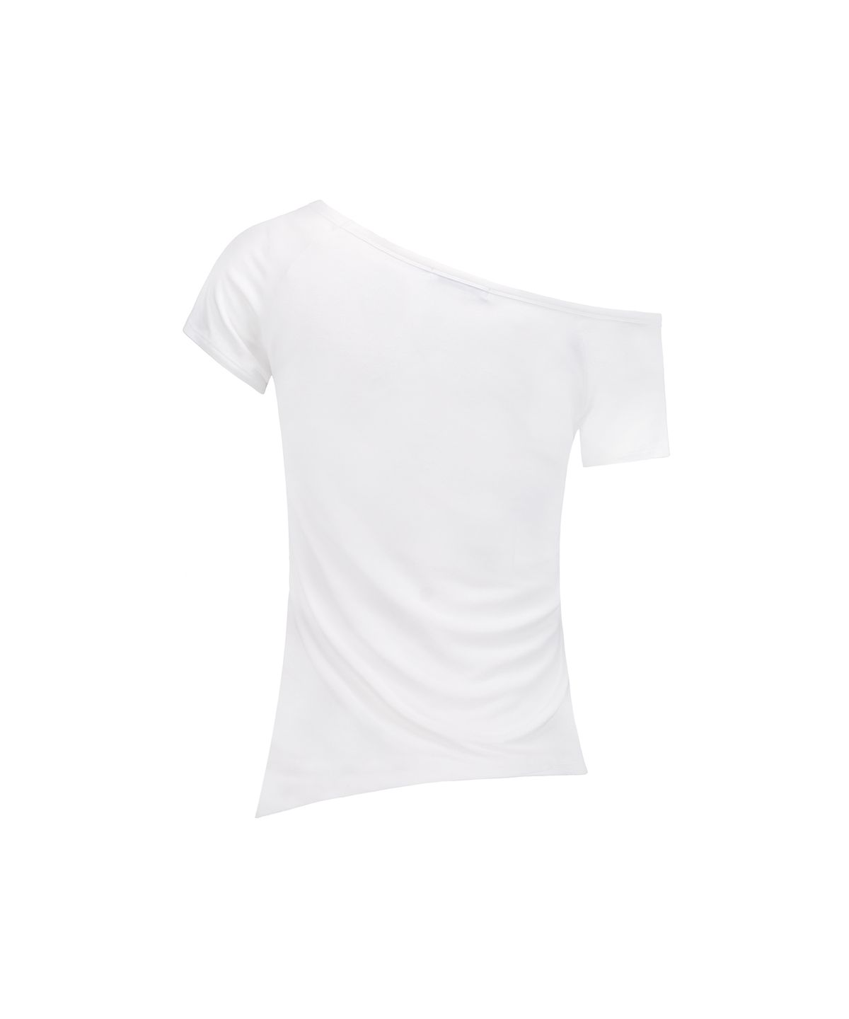 락케이크(ROCKCAKE) Off Shoulder Script Top - Ivory