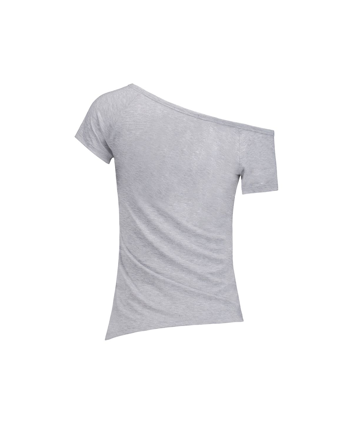 락케이크(ROCKCAKE) Off Shoulder Script Top - Gray