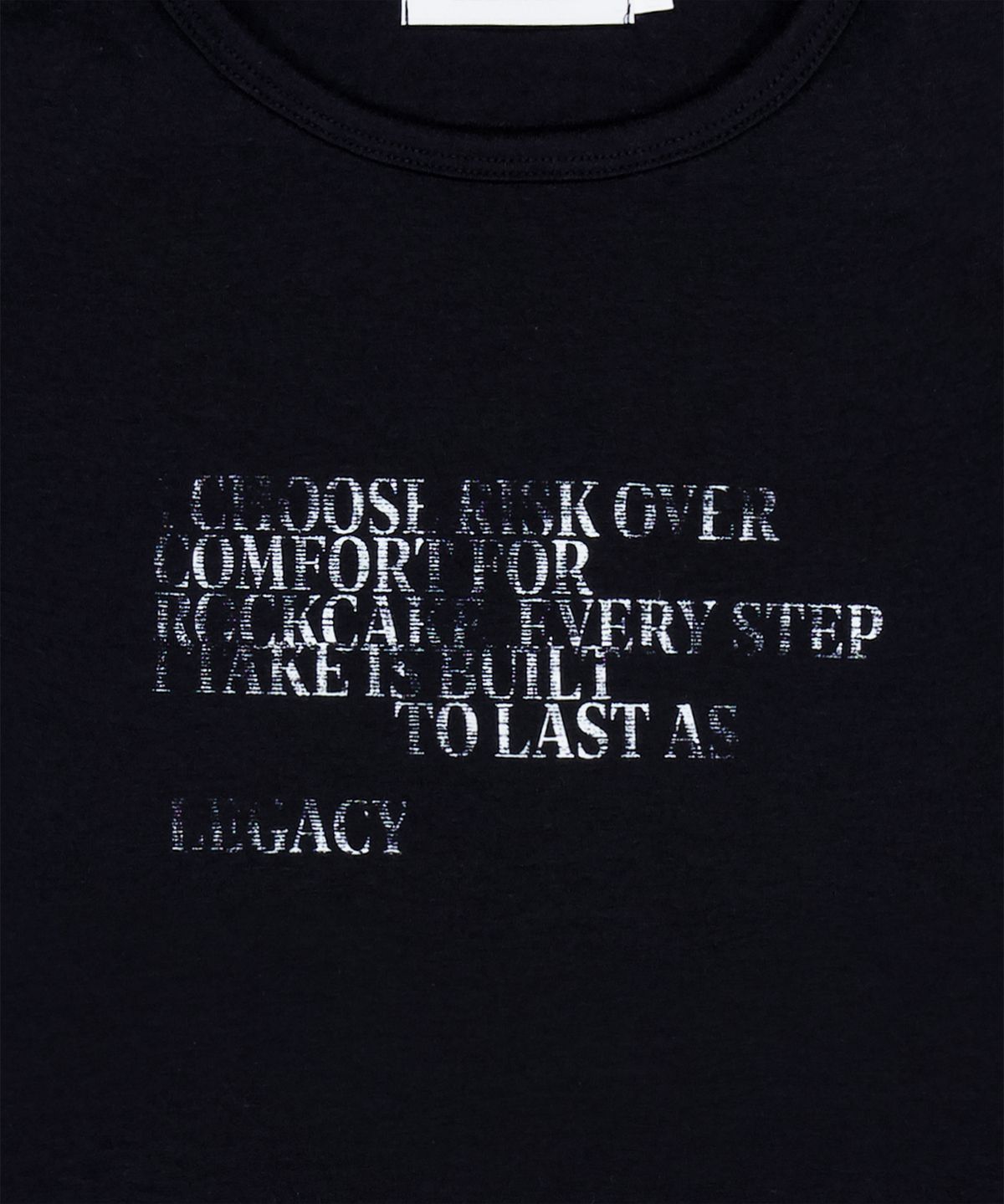 락케이크(ROCKCAKE) Legacy Crop Top - Black