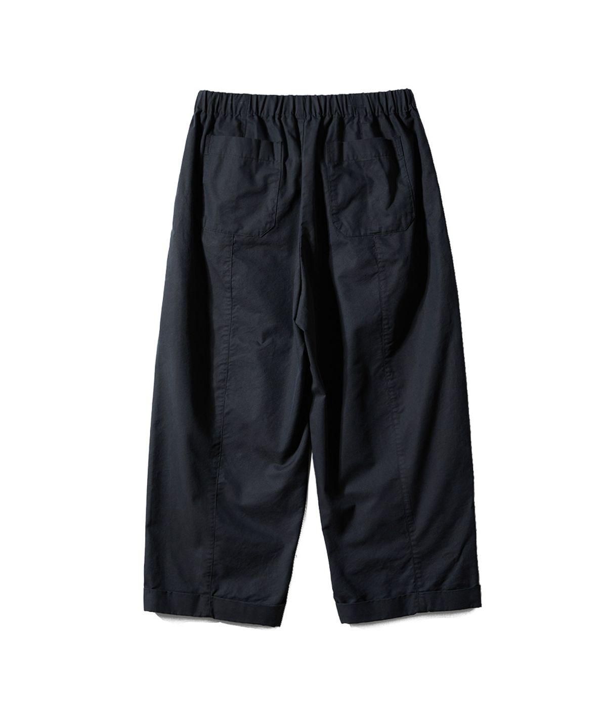 홀리선(HORLISUN) Blossom Curved Barrel Pants Black