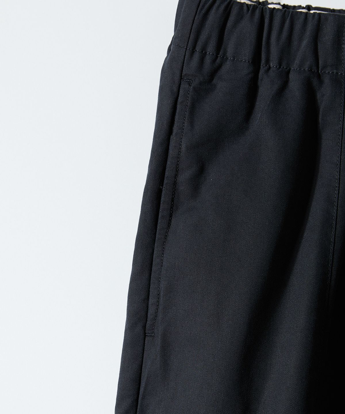 홀리선(HORLISUN) Blossom Curved Barrel Pants Black