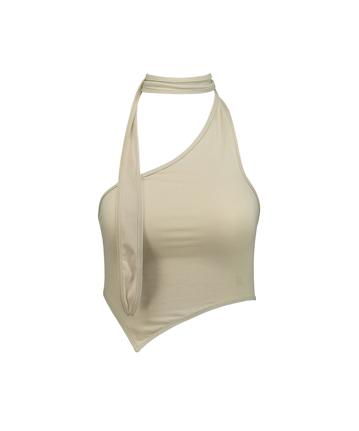 락케이크(ROCKCAKE) Scarf Asymmetric Sleeveless - Beige