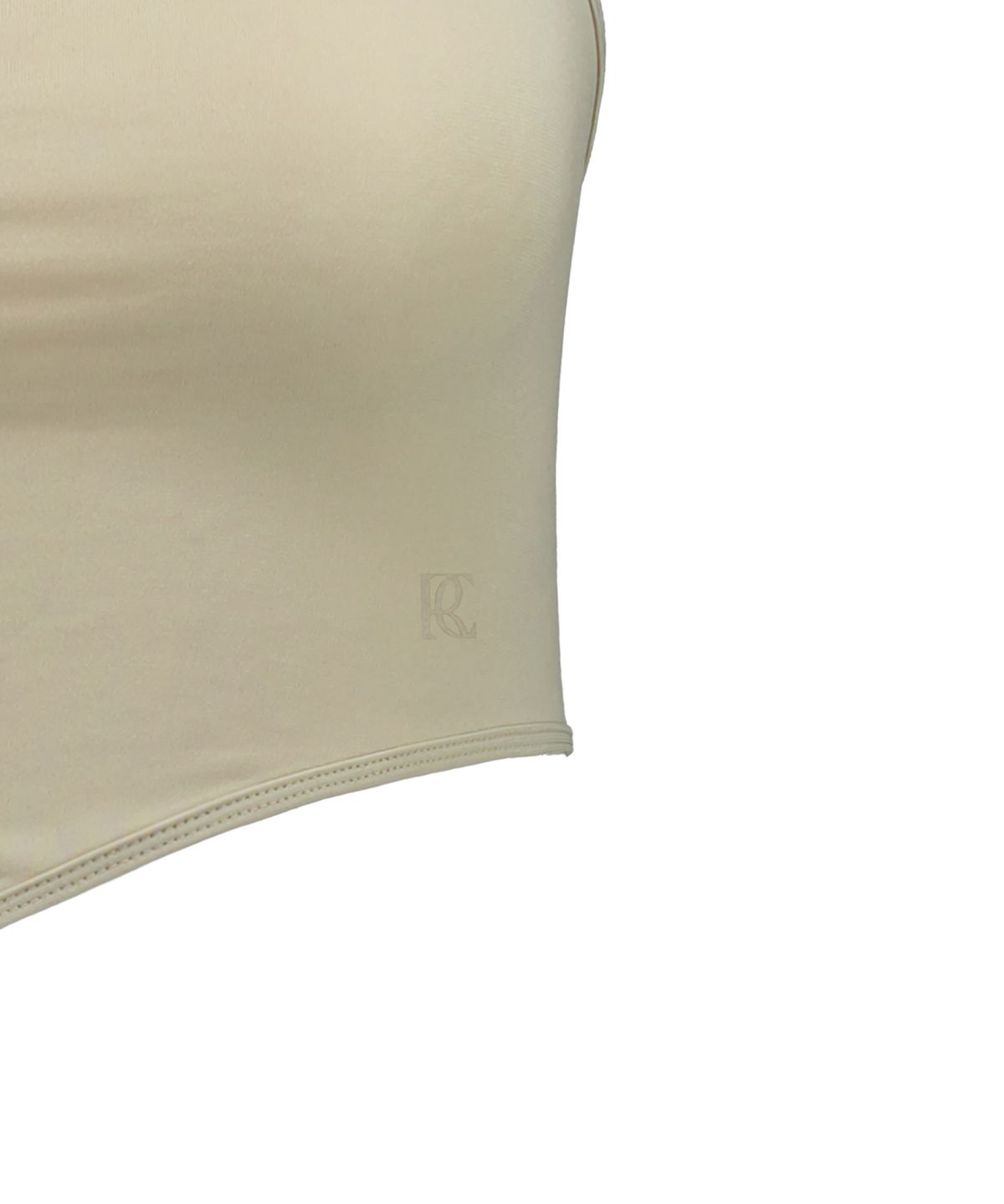 락케이크(ROCKCAKE) Scarf Asymmetric Sleeveless - Beige