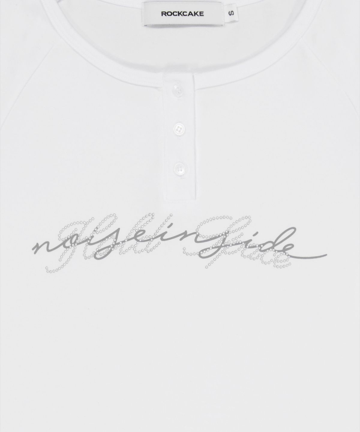 락케이크(ROCKCAKE) Raglan Henly Neck Top - White