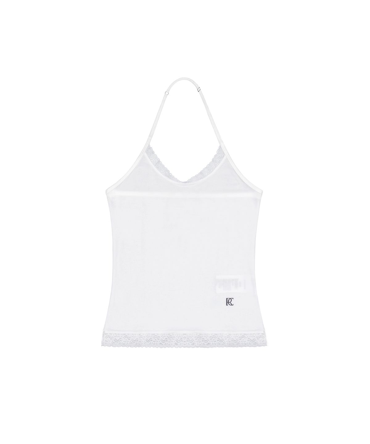 락케이크(ROCKCAKE) Lace Halter Sleeveless - White