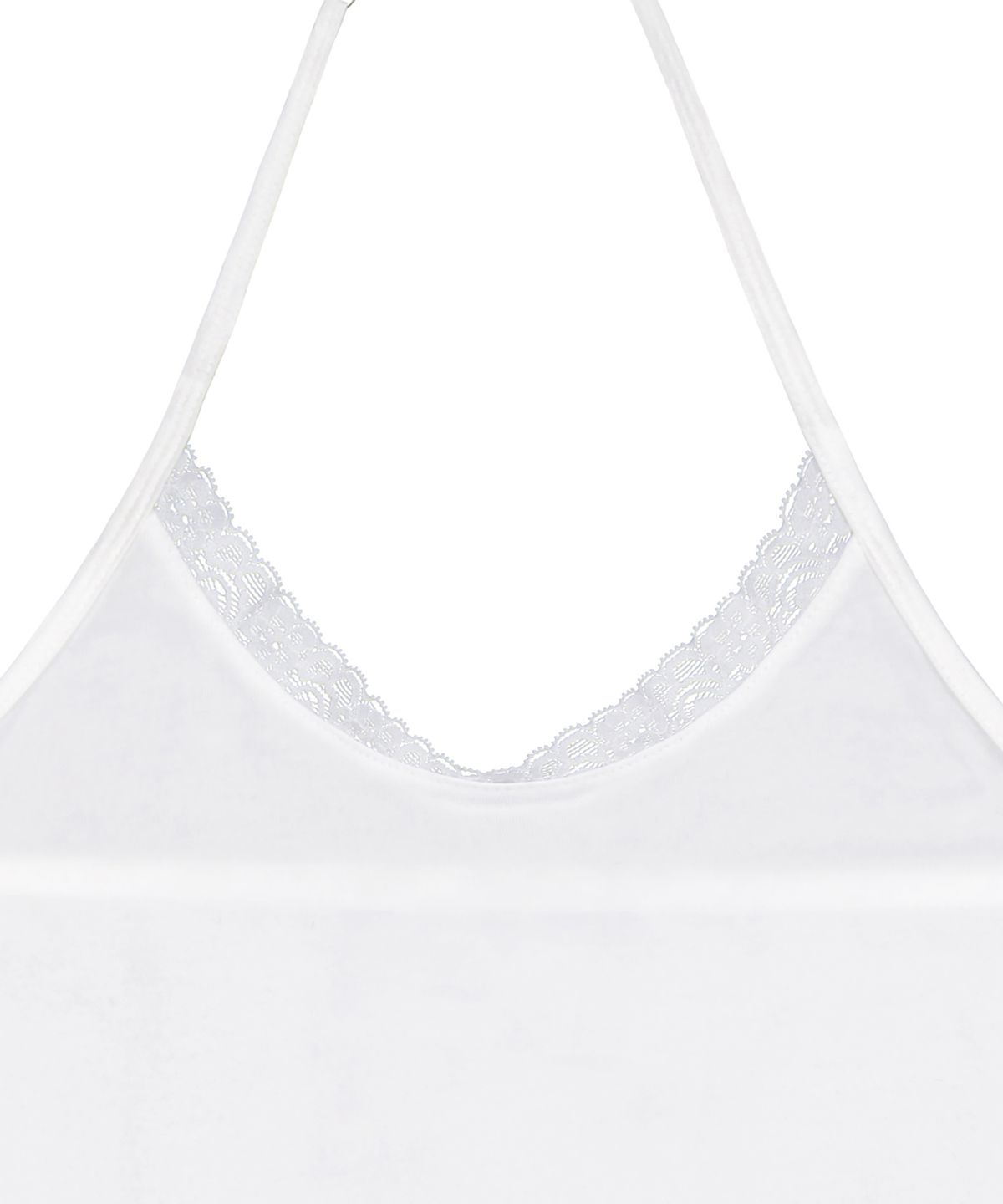 락케이크(ROCKCAKE) Lace Halter Sleeveless - White
