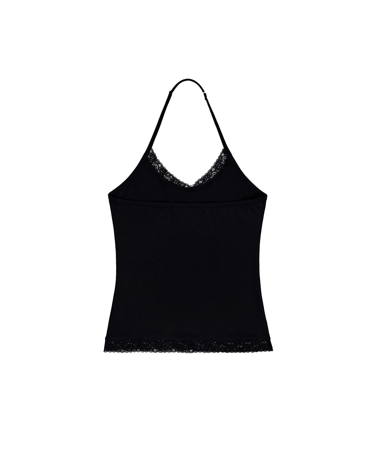 락케이크(ROCKCAKE) Lace Halter Sleeveless - Black