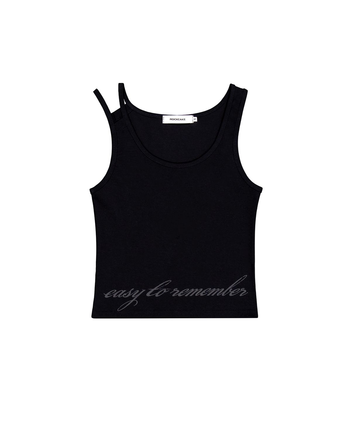 락케이크(ROCKCAKE) Back Line Strap Sleeveless - Black