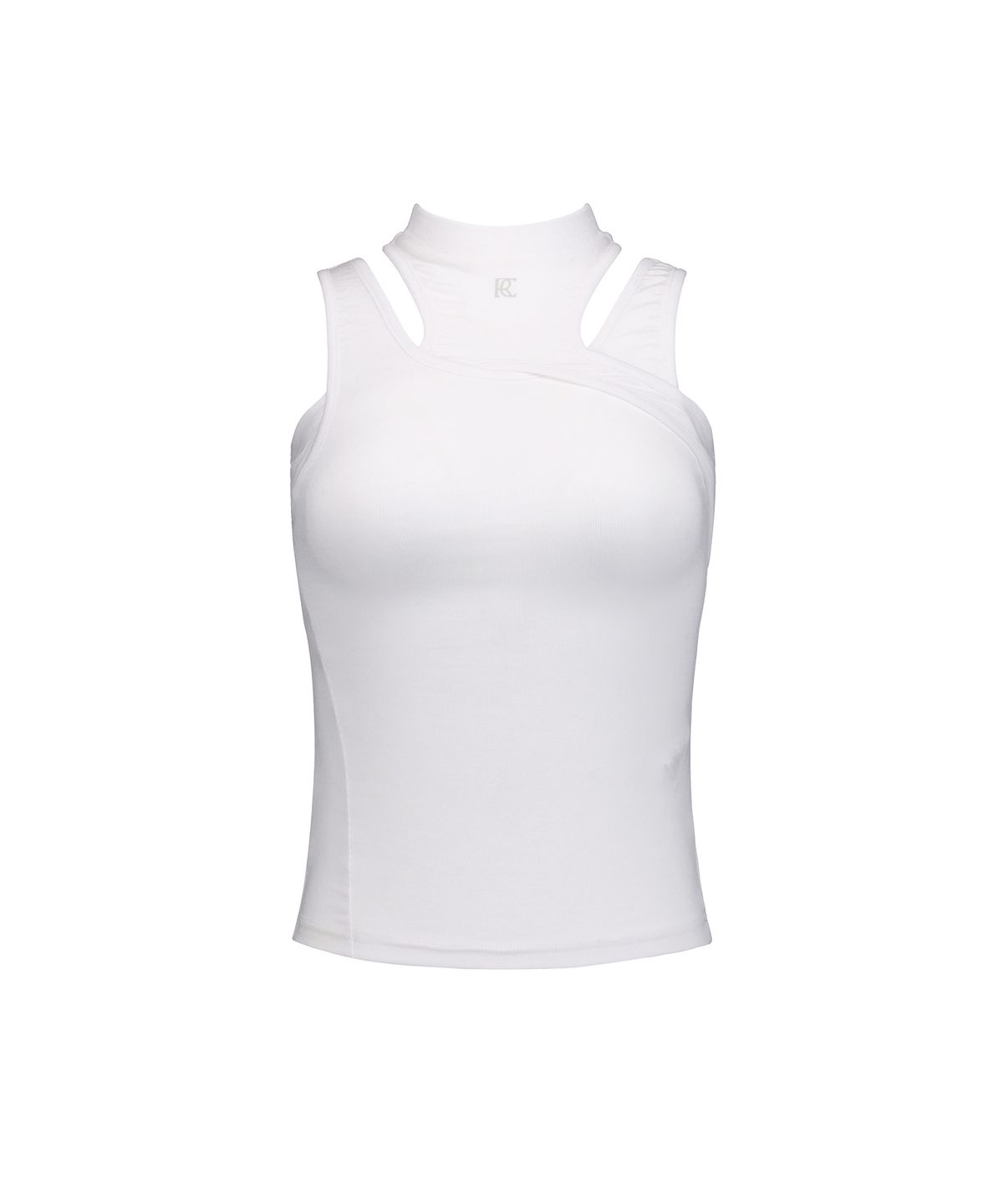 락케이크(ROCKCAKE) Overlap Tank Sleeveless - White