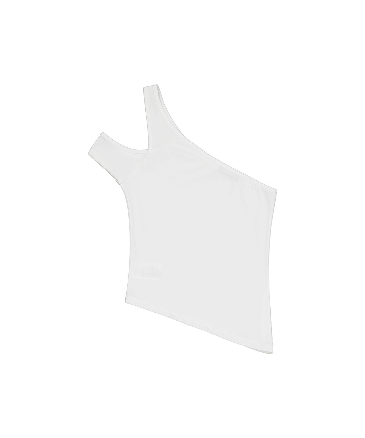락케이크(ROCKCAKE) Slit Button Asymmetric Sleeveless - White