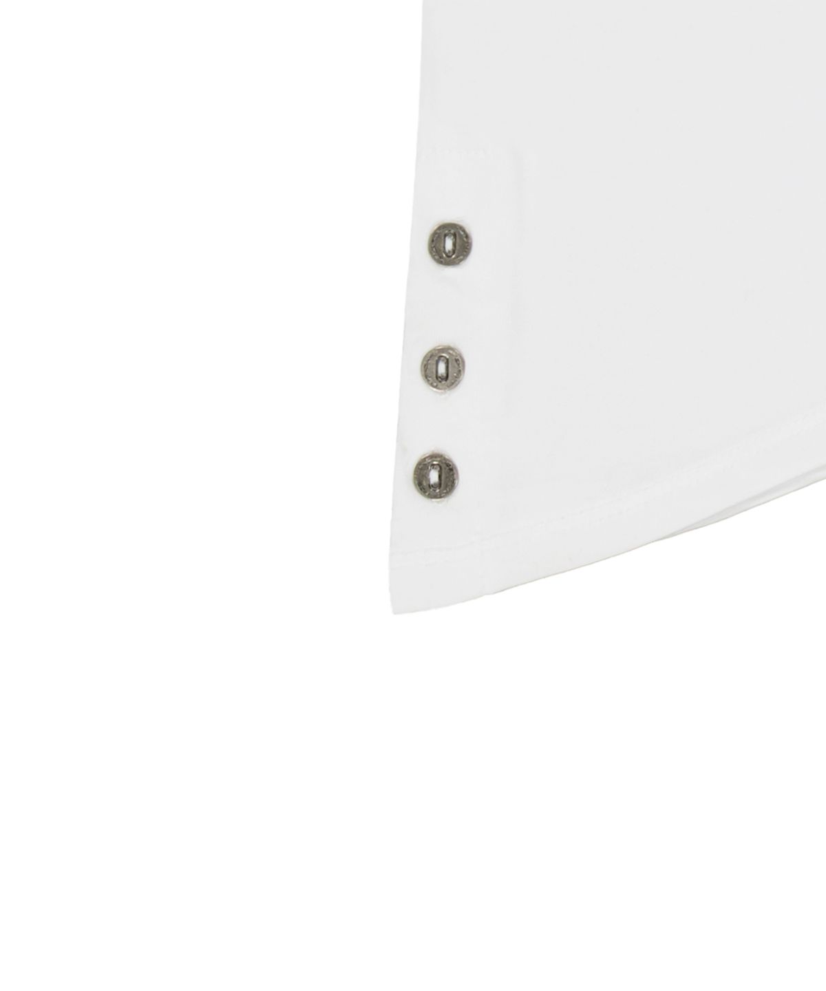 락케이크(ROCKCAKE) Slit Button Asymmetric Sleeveless - White