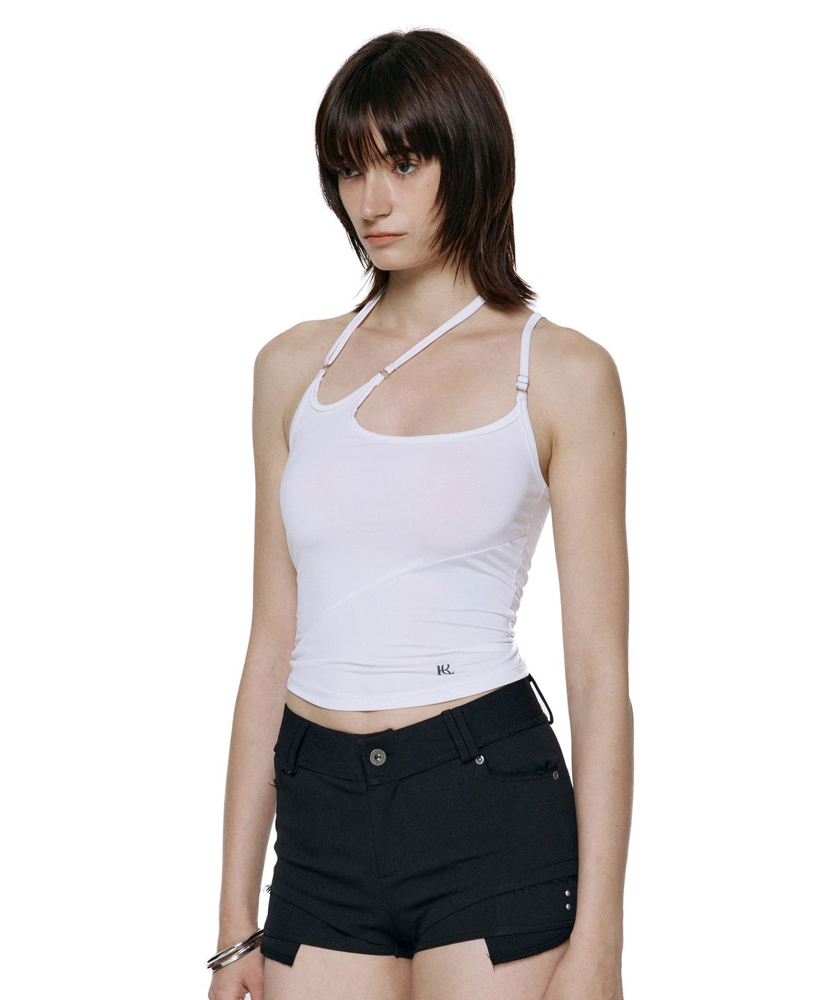 락케이크(ROCKCAKE) Slash Strap Sleeveless - White