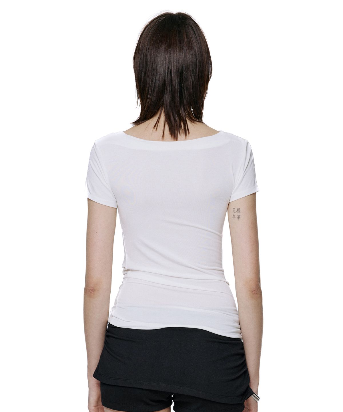 락케이크(ROCKCAKE) Drape Essential Top - White