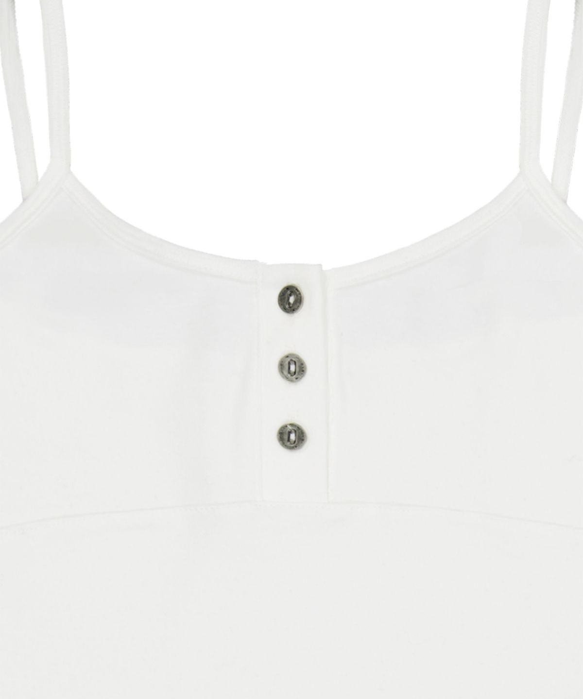 락케이크(ROCKCAKE) Contour Button Sleeveless - White