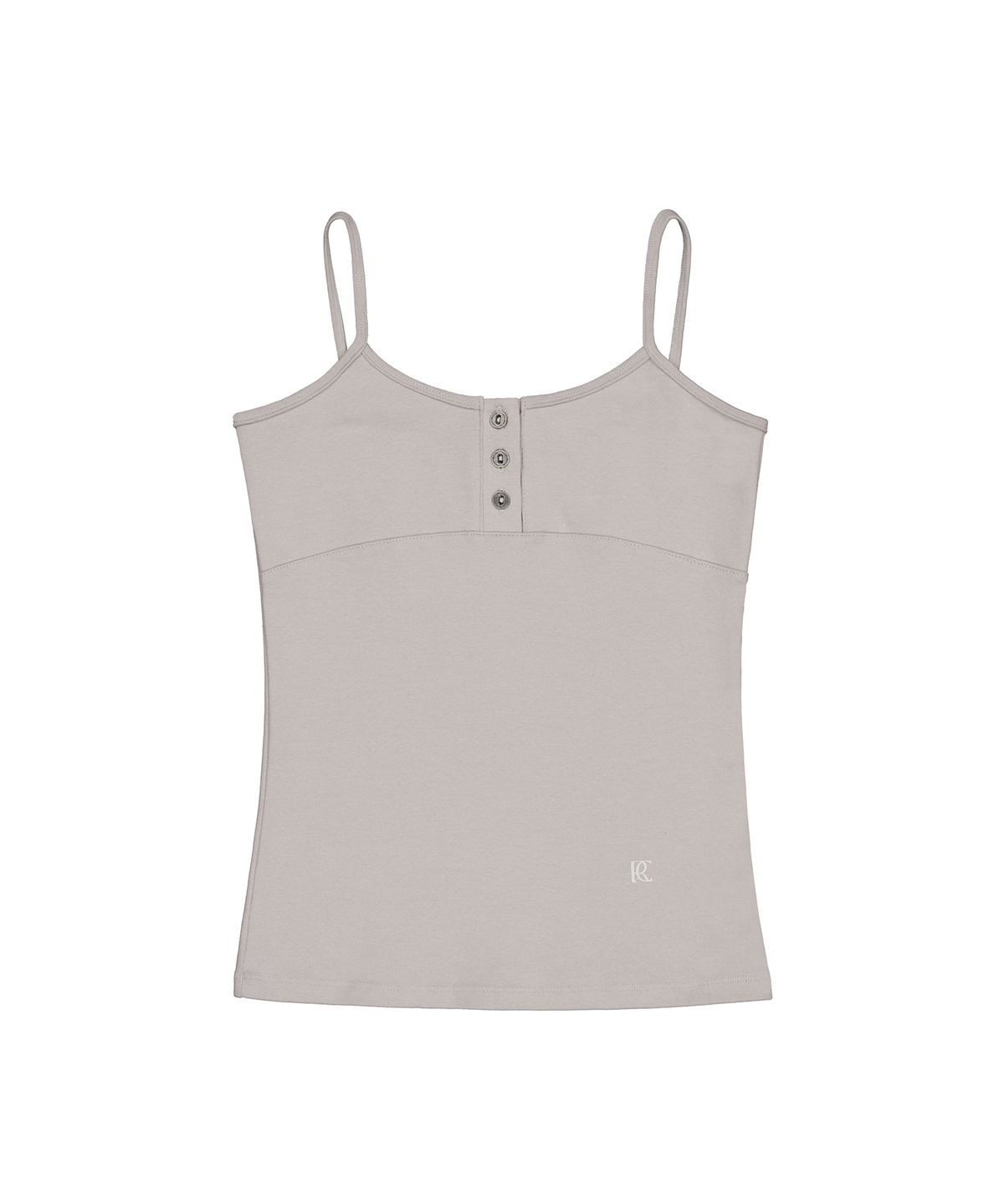 락케이크(ROCKCAKE) Contour Button Sleeveless - Light Gray