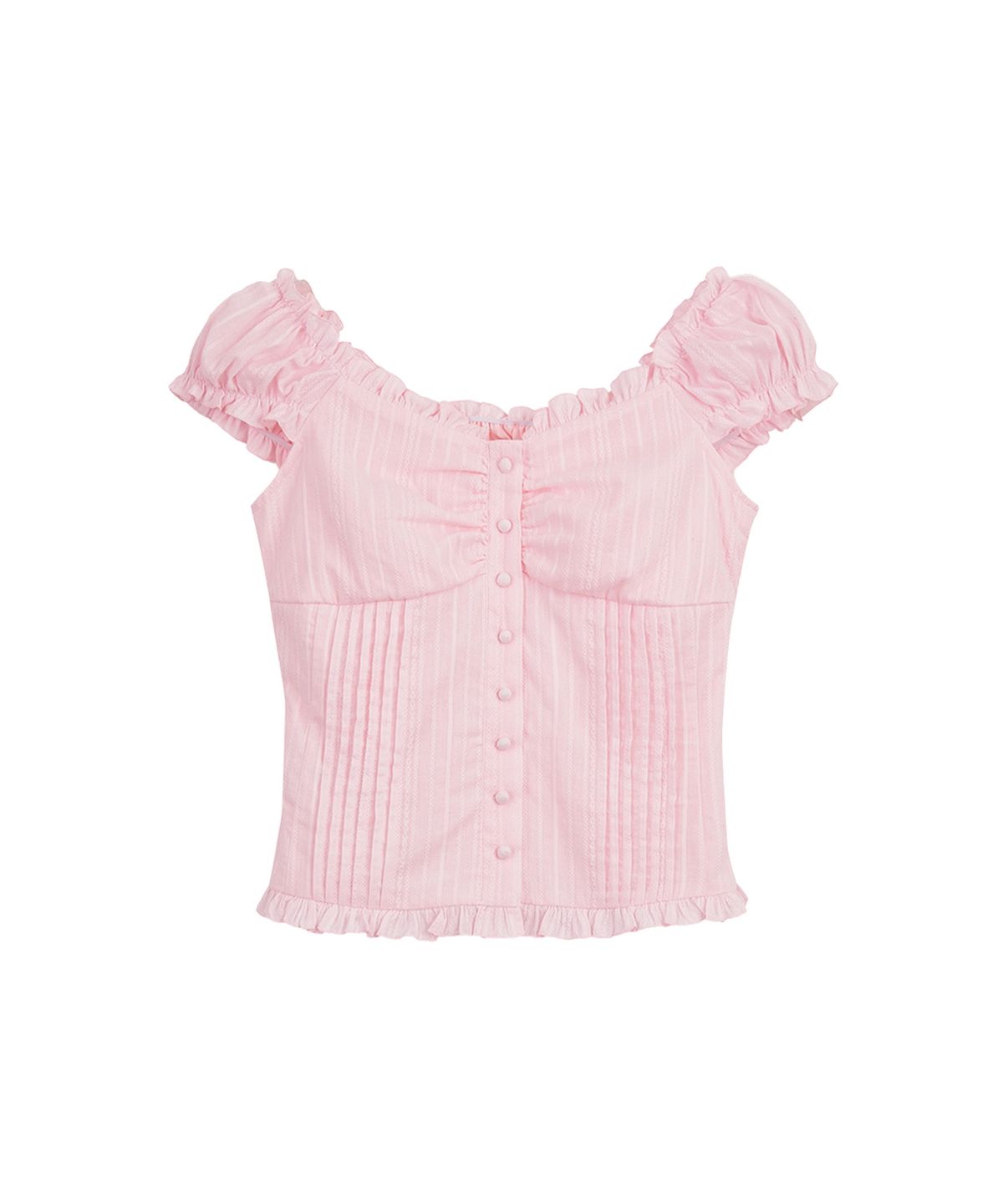 라츠유(LOTSYOU) LOTSYOU_Ella Blouse Light Pink