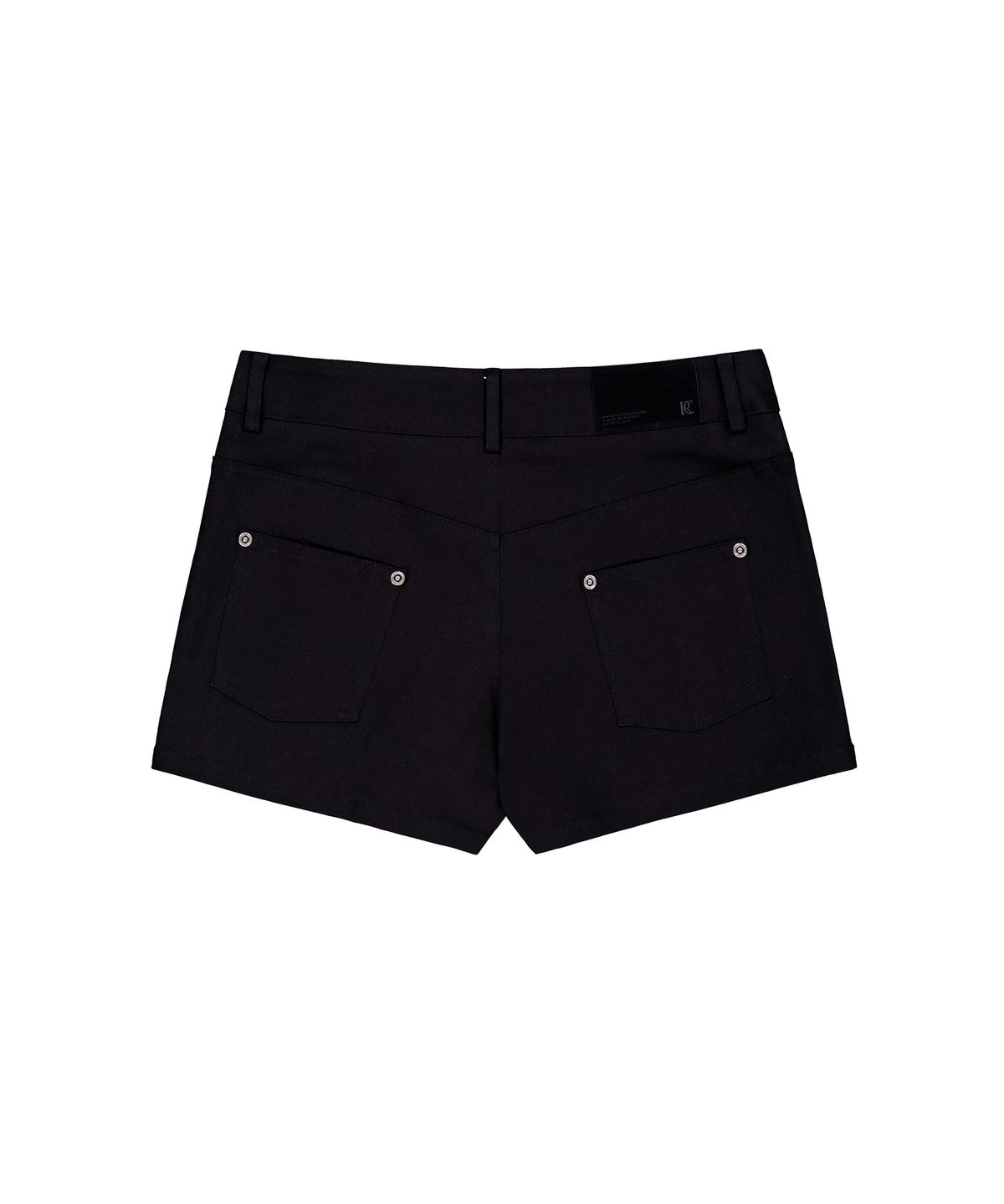 락케이크(ROCKCAKE) Front Button Wrap Skirt Shorts - Black