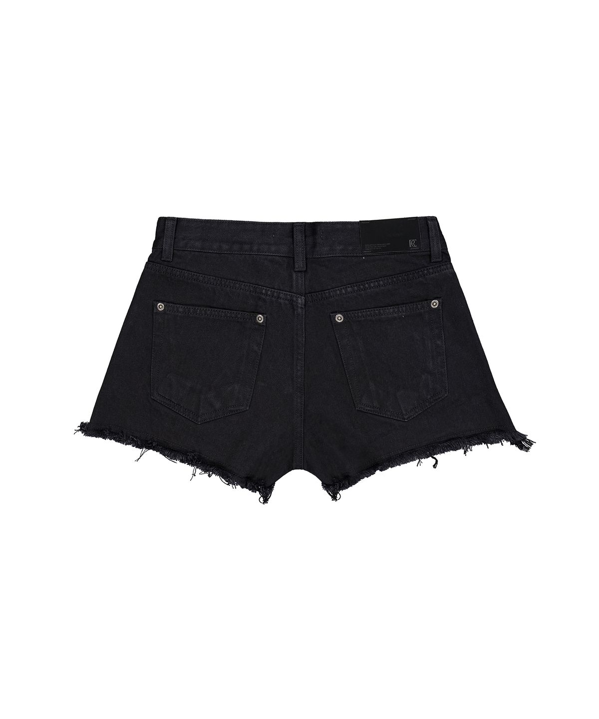 락케이크(ROCKCAKE) Damage Denim Shorts - Black