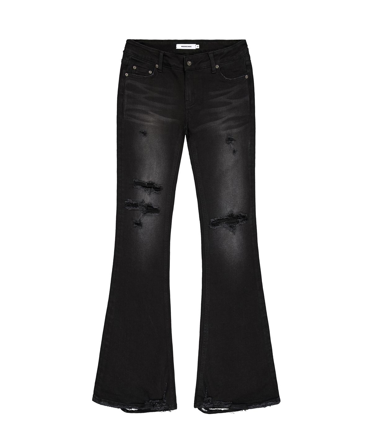 락케이크(ROCKCAKE) Layne Low Rise Bootcut Jeans - Black