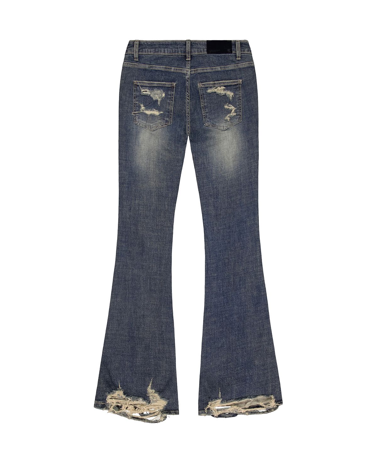 락케이크(ROCKCAKE) Layne Low Rise Bootcut Jeans - Blue