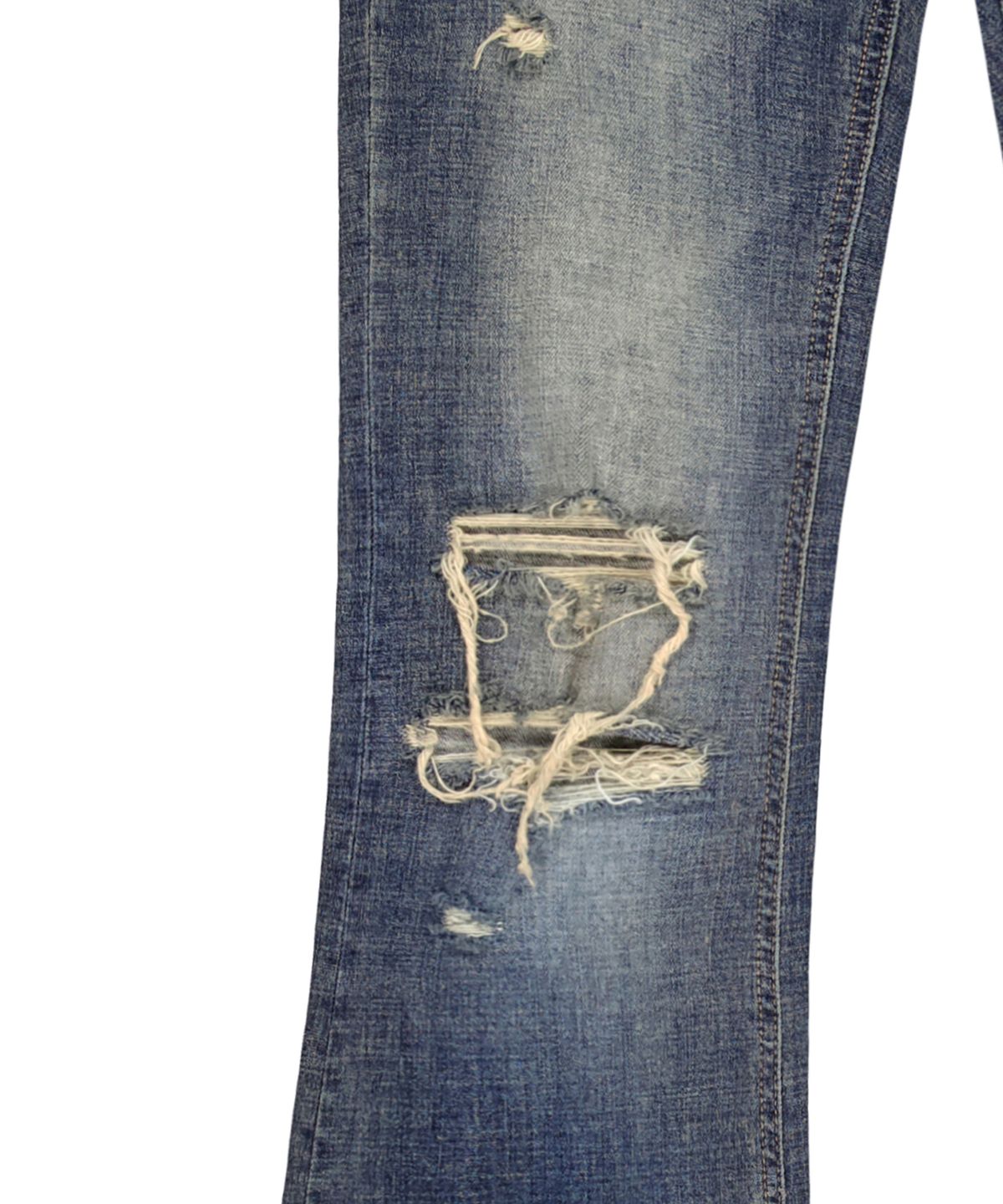 락케이크(ROCKCAKE) Layne Low Rise Bootcut Jeans - Blue
