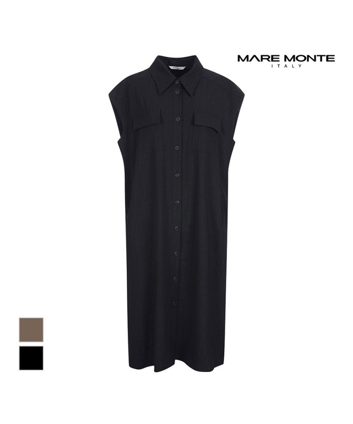 마레몬떼(MAREMONTE) 원피스형 카라 롱베스트_M233MVT03S0