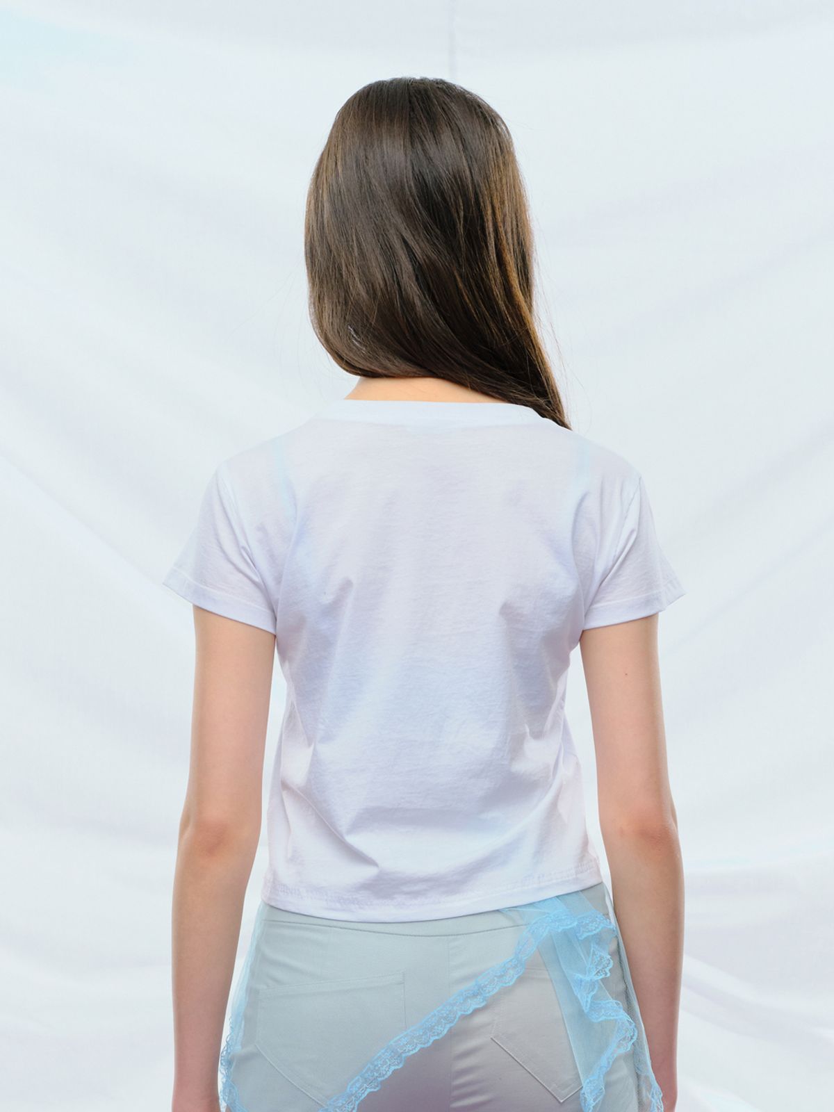 퓨레(PUREE) Crystal Shroom tee White