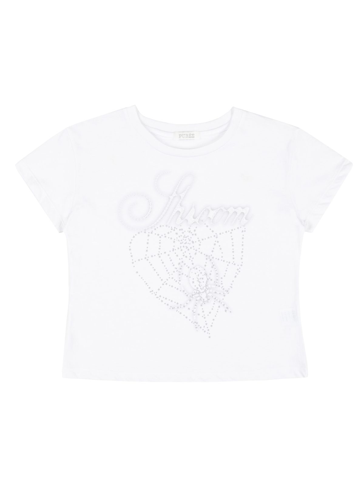 퓨레(PUREE) Crystal Shroom tee White