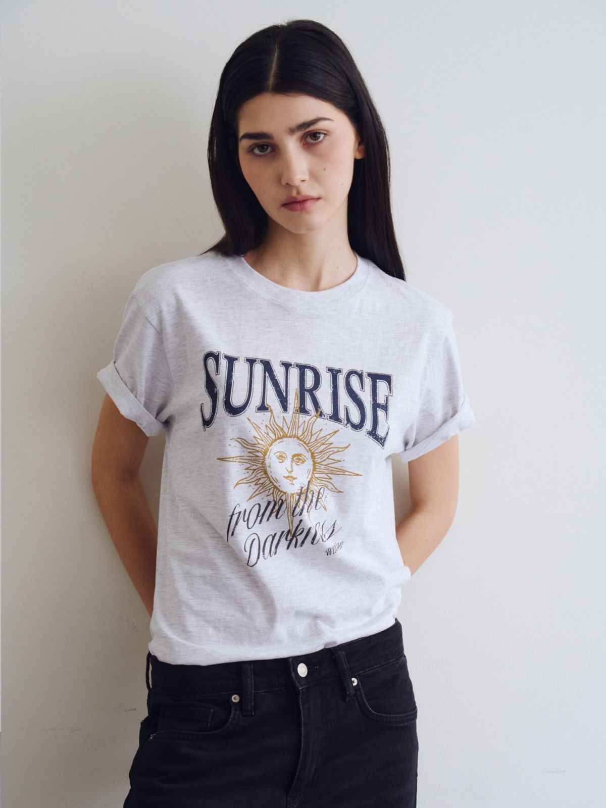 웨이브유니온(WAVE UNION) Sunrise T-shirt Heather gray