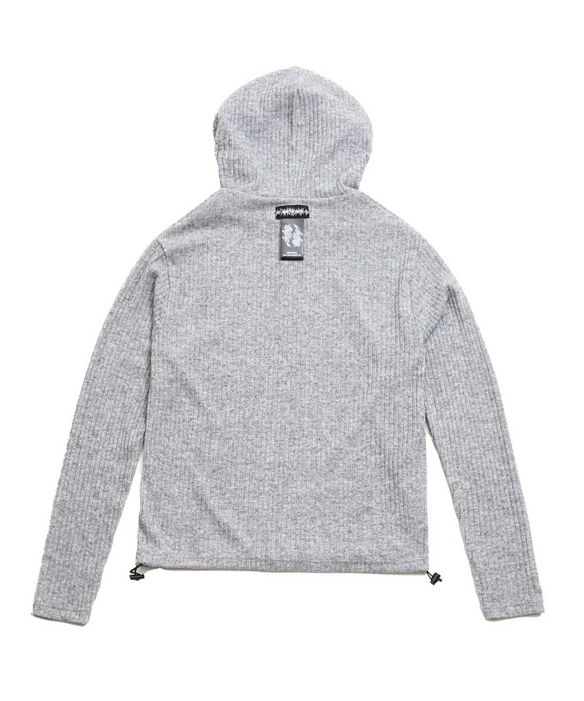 왓더파티(WHATTHEPARTY) Sword Crop Hoodie Zip-up - Gray