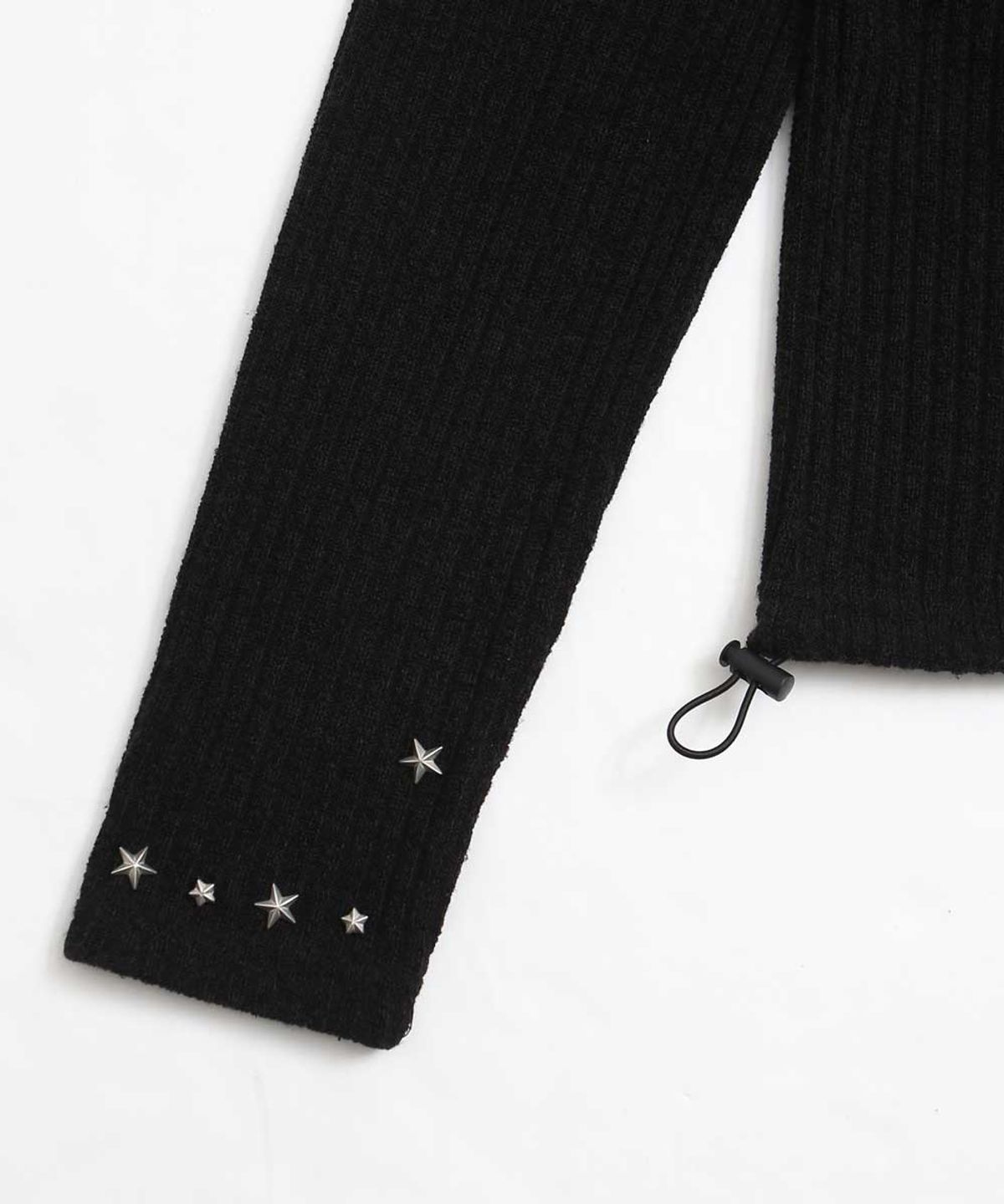 왓더파티(WHATTHEPARTY) Sword Crop Hoodie Zip-up - Black