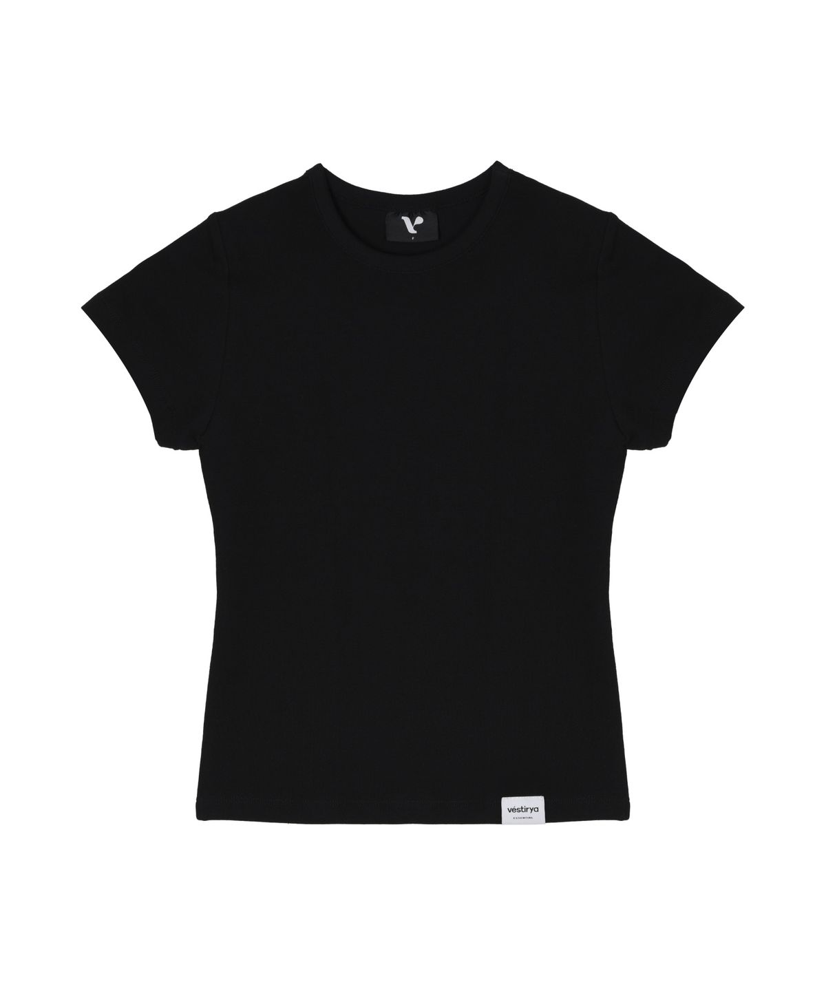 베스티리아(VESTIRYA) Everyday Crop 2-Pack T-shirts Black