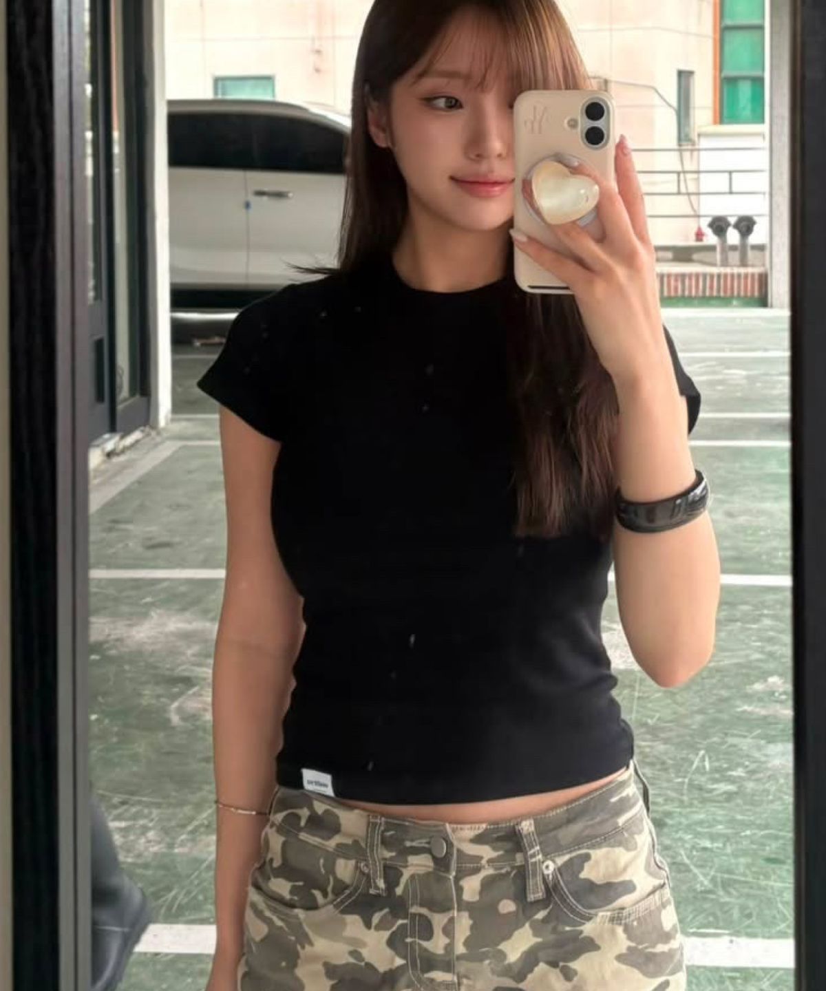 베스티리아(VESTIRYA) Everyday Crop 2-Pack T-shirts Black