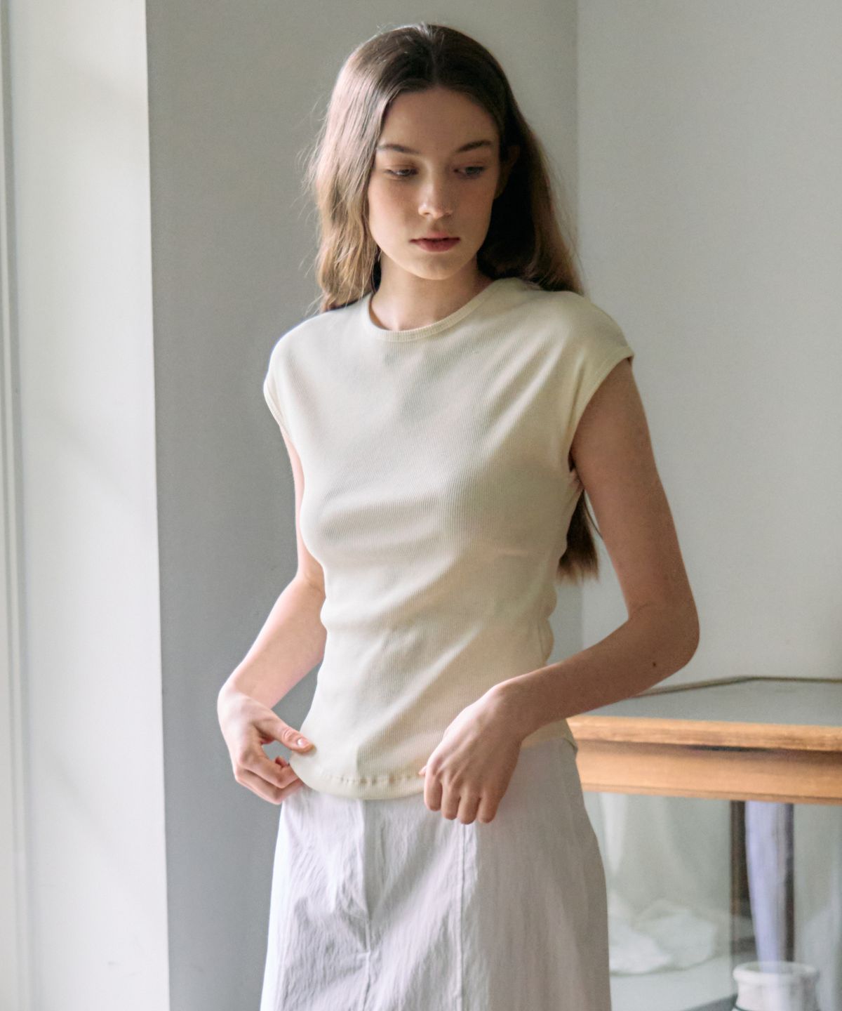 엘리오티(ELLIOTI) Noa Cap Sleeve Ts_6Color