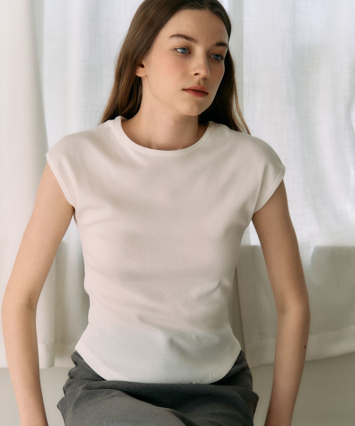 엘리오티(ELLIOTI) Noa Cap Sleeve Ts_6Color