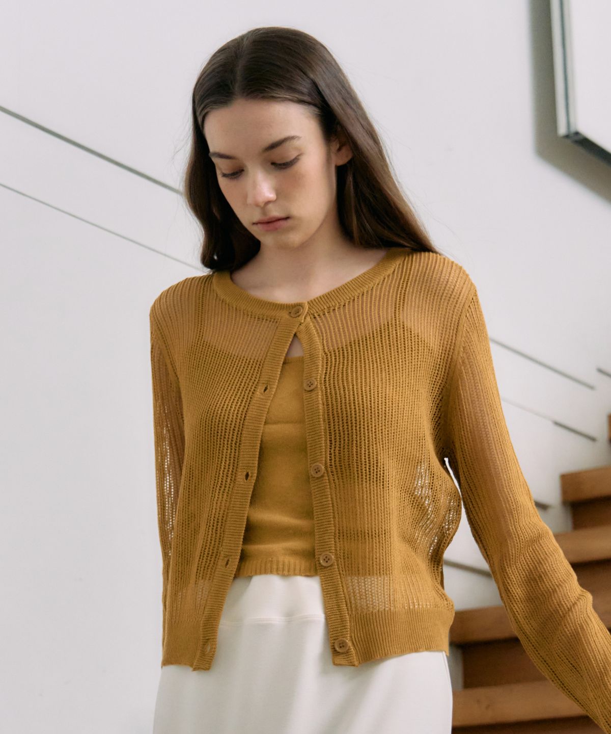 엘리오티(ELLIOTI) Lumi Set-up Croshe Cardigan_3Color