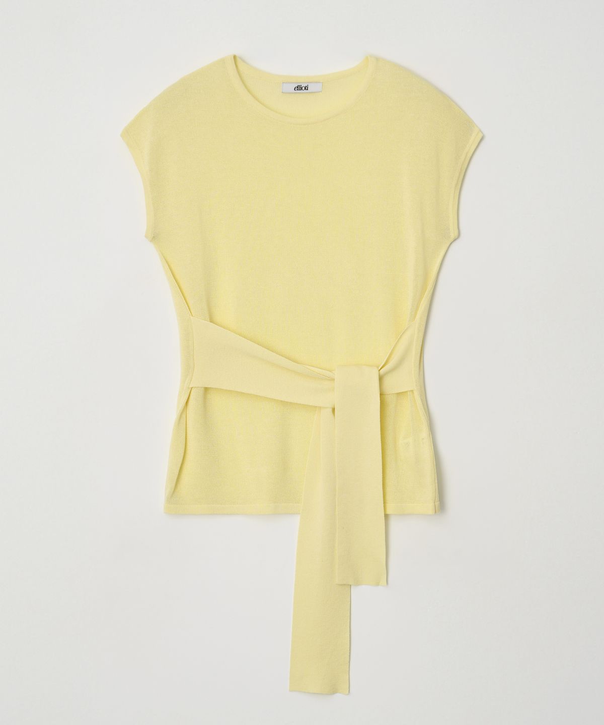 엘리오티(ELLIOTI) Neris Wrap Knit Half Ts_3Color