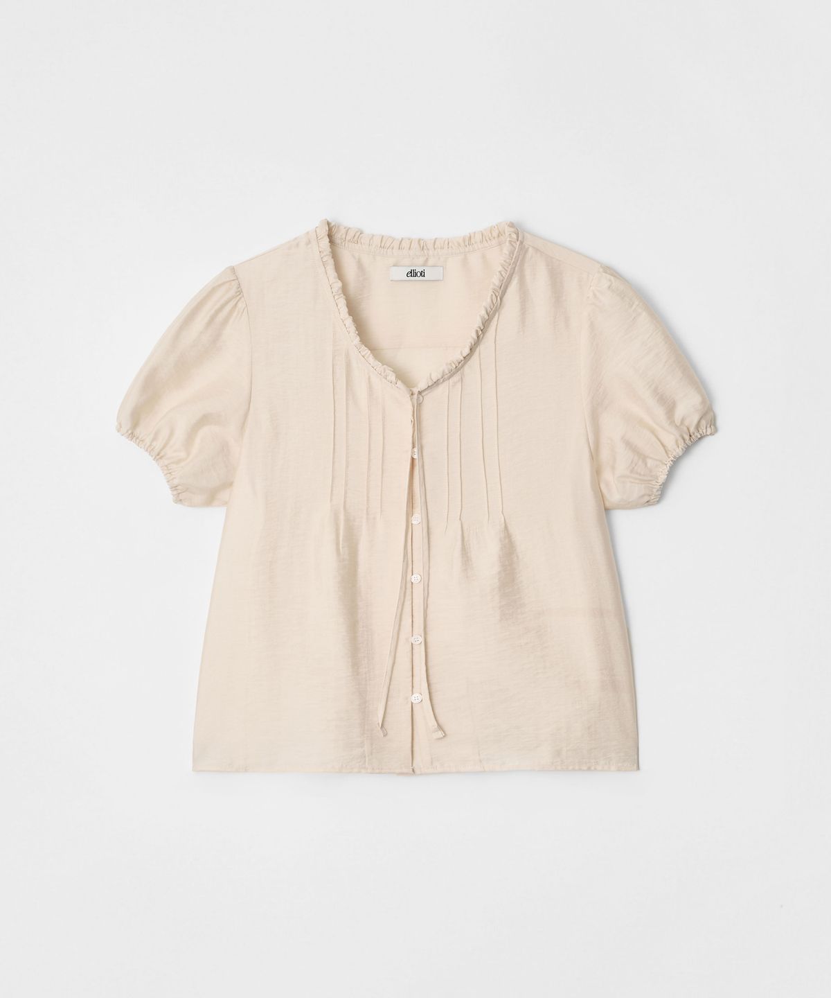 엘리오티(ELLIOTI) Deline Sheer Blouse_3Color