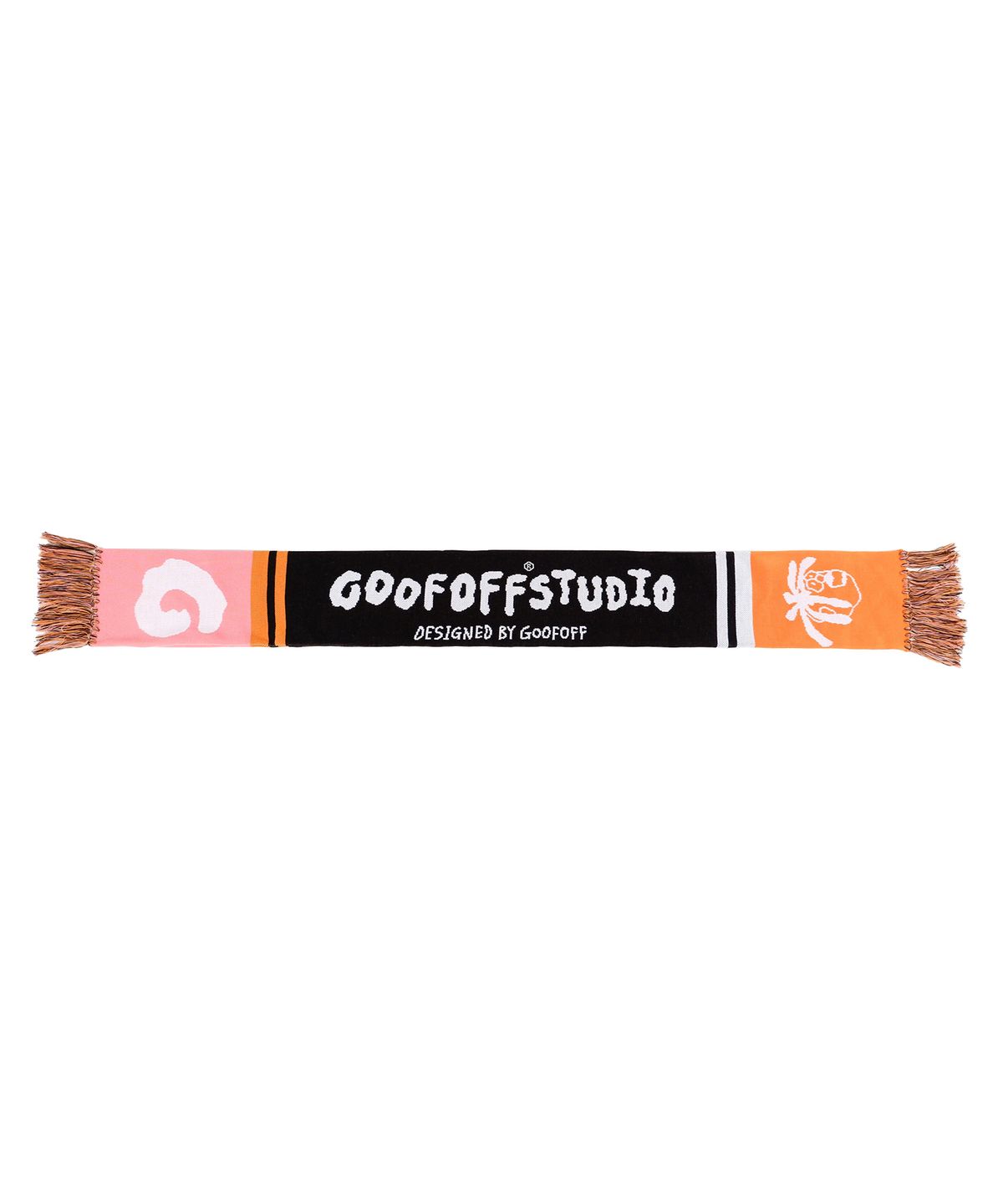 구프오프스튜디오(GOOFOFFSTUDIO) GOFS 메인 로고 머플러 - 블랙