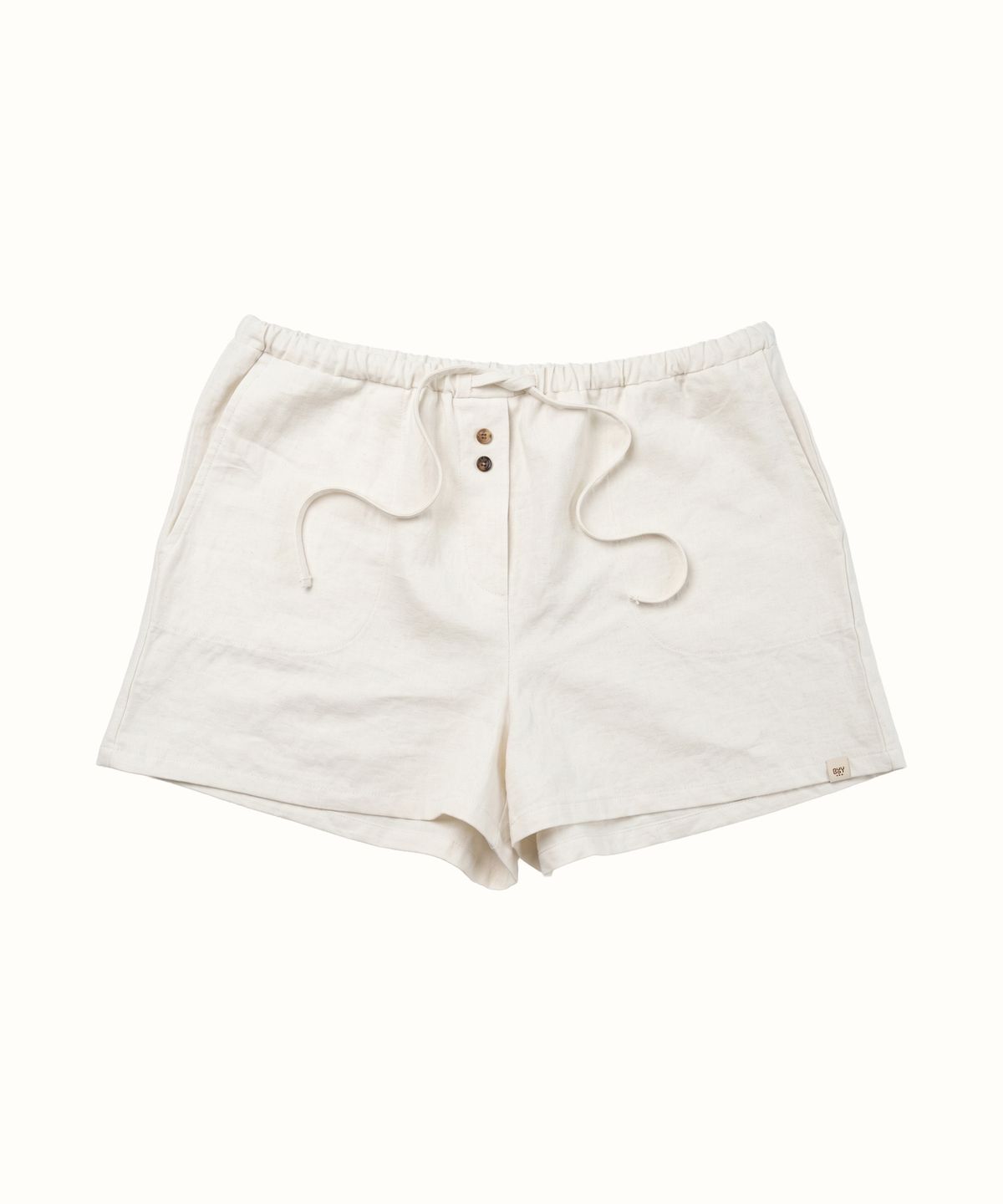 부오이(BUOY) Oat Linen Shorts