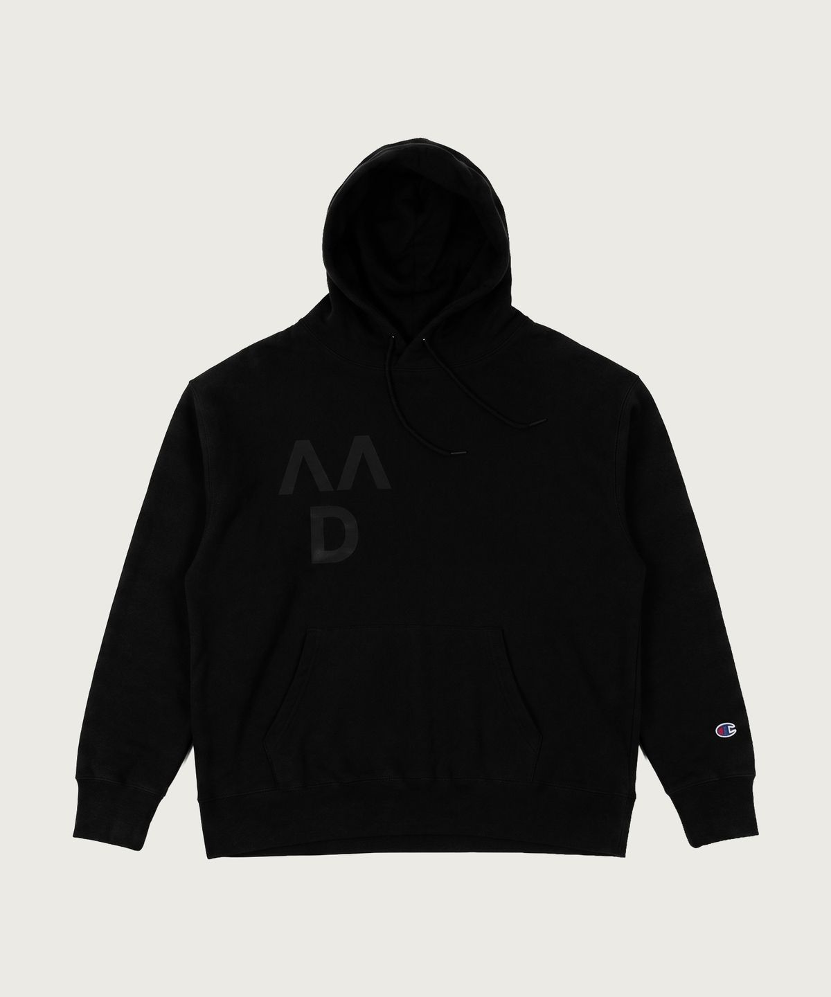 챔피온(CHAMPION) 챔피온 X VVD 그래픽 후드 티셔츠 Black