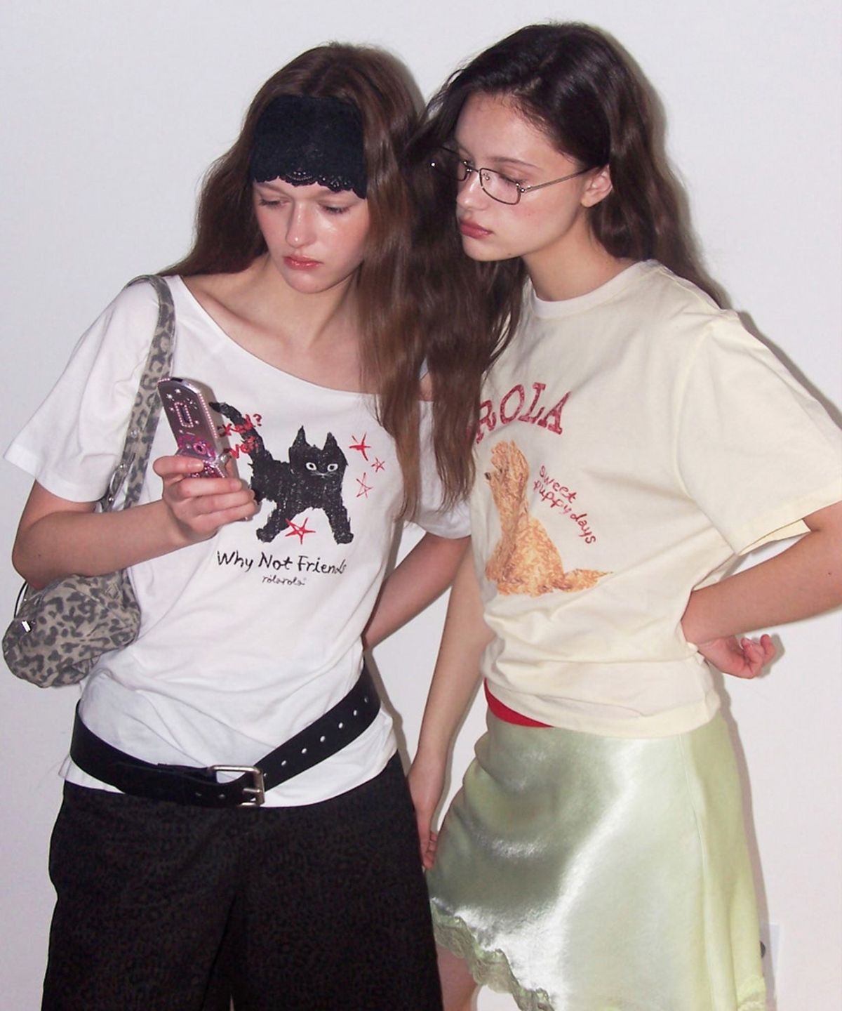 로라로라(ROLAROLA) I LOVE ROLA PUPPY FRIENDS T-SHIRT BUTTER