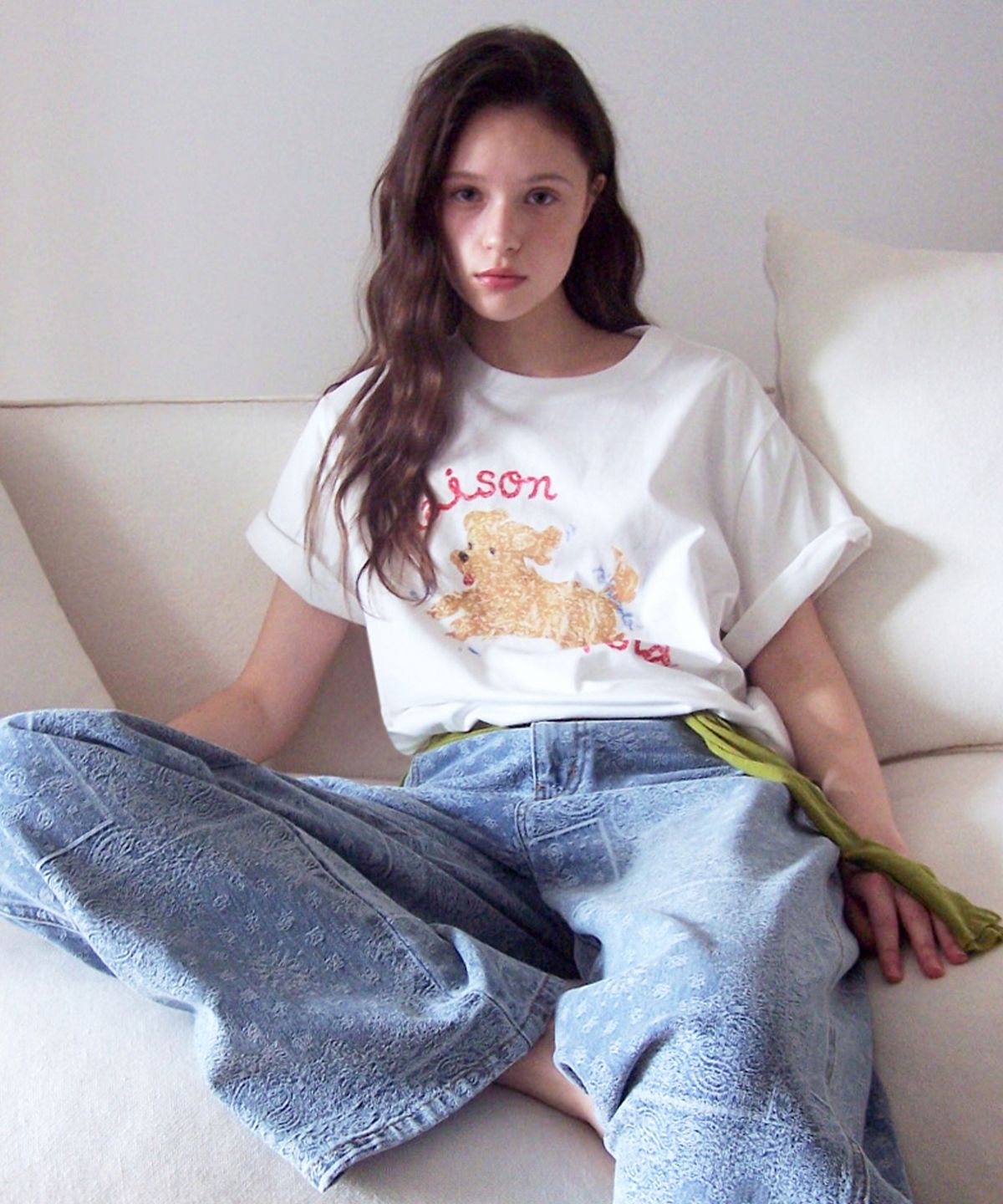 로라로라(ROLAROLA) ROLA PUPPY FRIENDS T-SHIRT WHITE