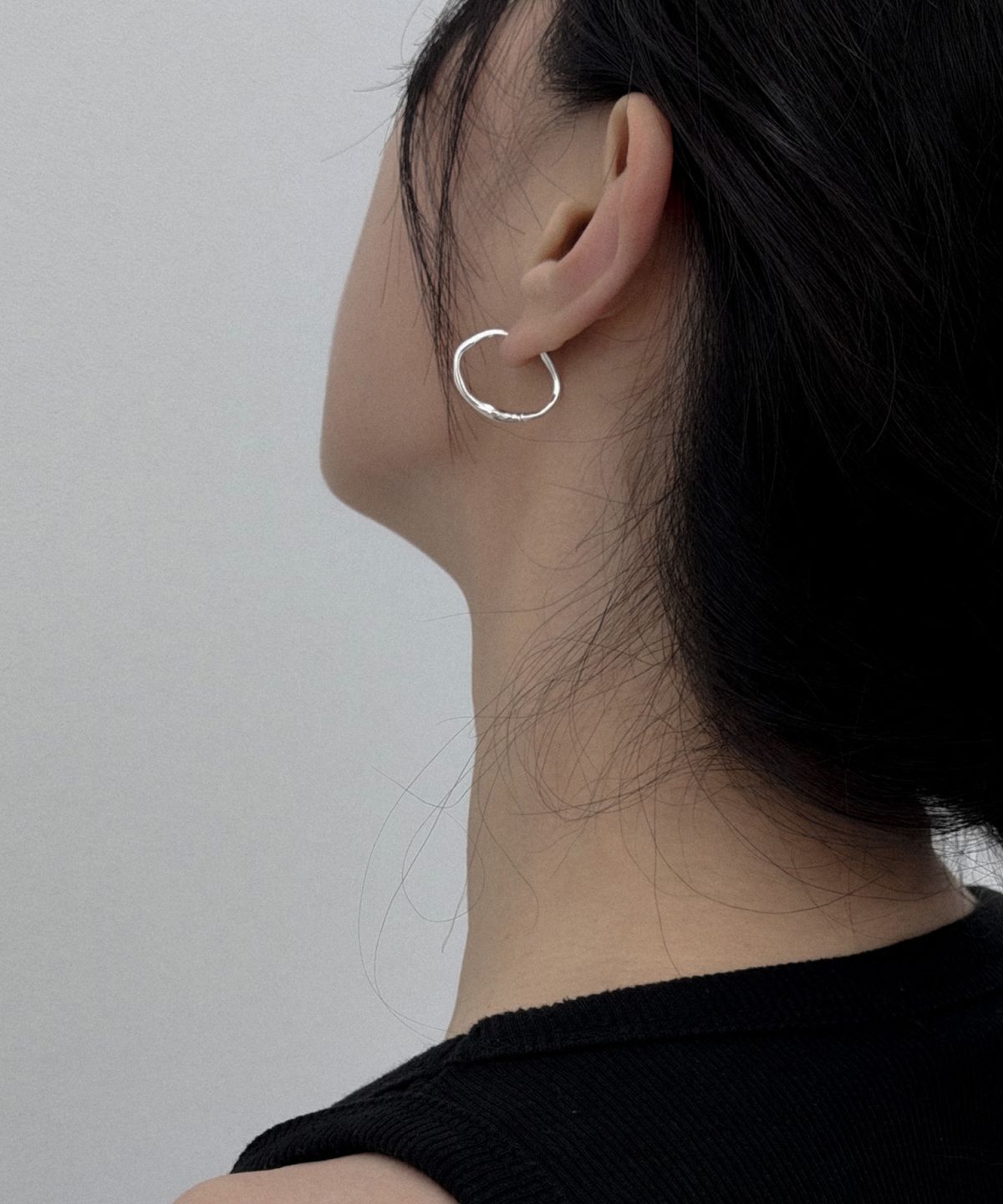 노시스(KNOSIS) [925 silver] 일립스 링 귀걸이