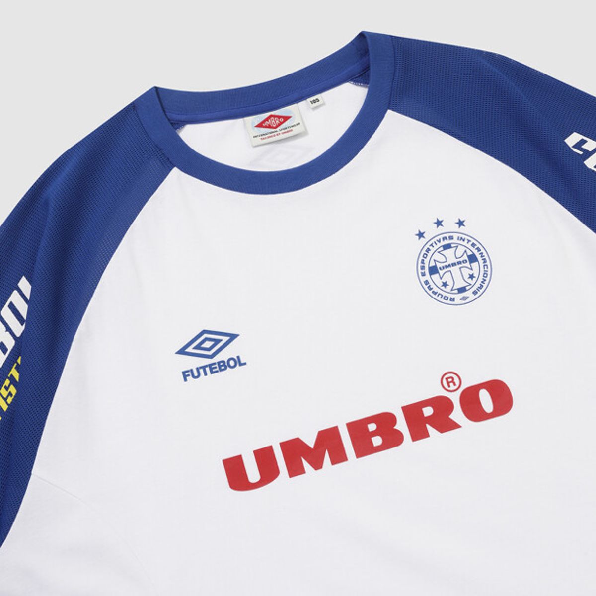 엄브로(UMBRO) HBL 풋볼 푸치보우 컬러블럭 긴팔 티셔츠 블루 UR221CRL51