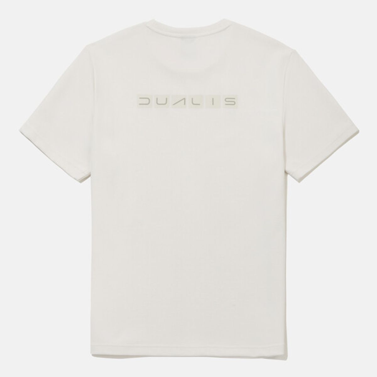 데상트(DESCENTE) 듀얼리스 백그래픽 반팔 티셔츠 아이보리 SR111DTS32